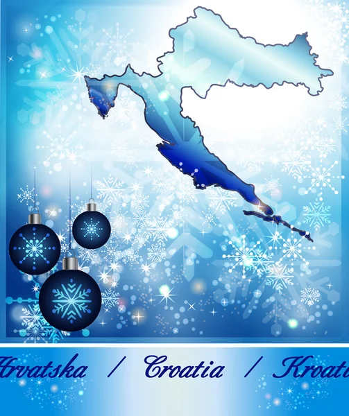 克罗地亚的地图 - 图库矢量图像 artalis #60778