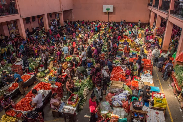 The biggest market of Central America in Chichicastenango, Guatemala highlands