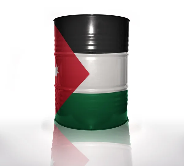 Barrel with jordan flag