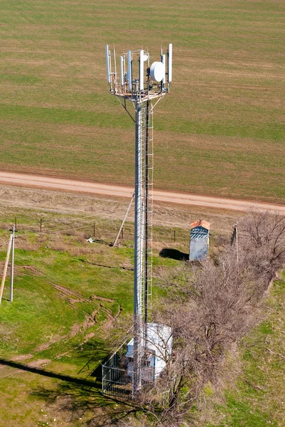 Post cellular base station, a top view