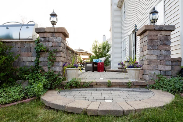 Welcoming entrance to an outdoor patio