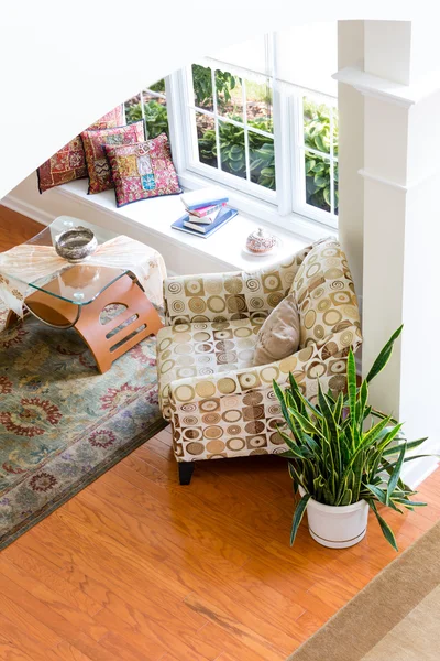 Decorated Den Guest Room in High Angle View