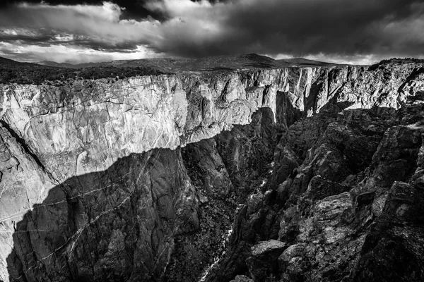 Black Canyon of the Gunnison National Park Black and white