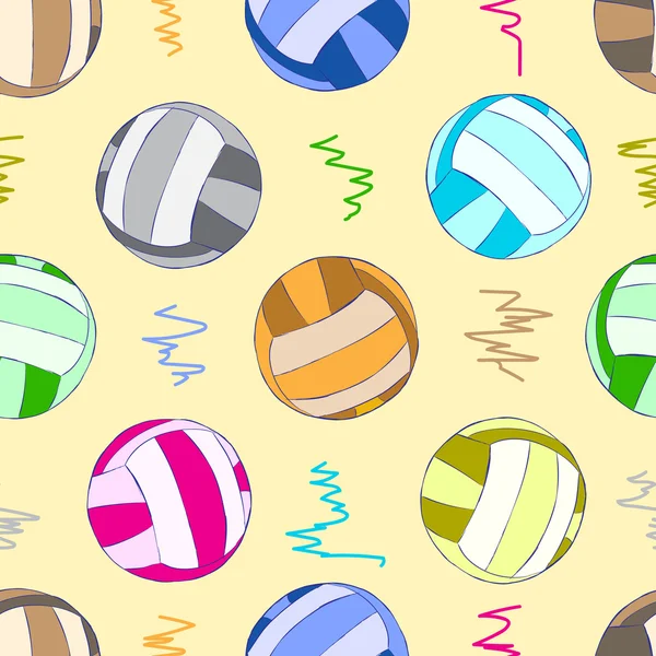 Seamless color volleyball balls