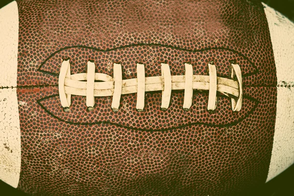 Close up of an american football