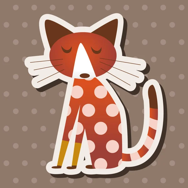 Animal cat flat icon elements, eps10