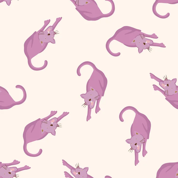 Animal cat cartoon , cartoon seamless pattern background