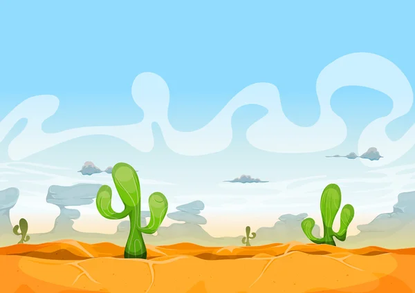 Seamless Western Desert Landscape For Ui Game