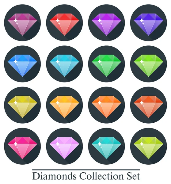 Diamond in flat design
