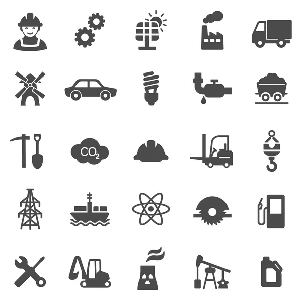 Industrial black icons
