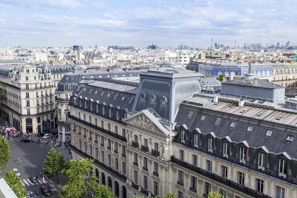 PARIS, FRANCE, on JULY 5, 2016. A typical urban view from the survey platform of the Gallery department store Lafayette.