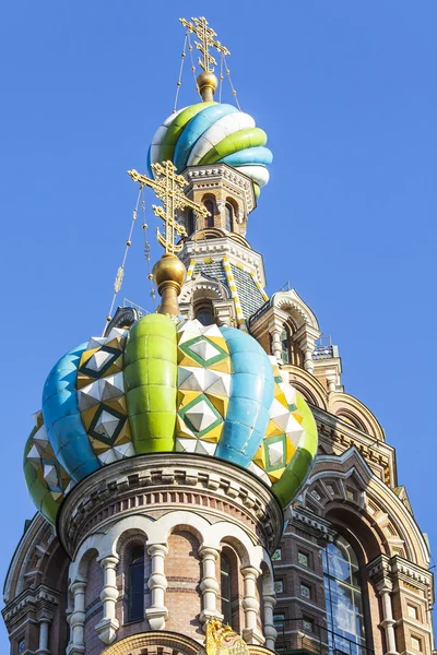 ST. PETERSBURG, RUSSIA, on August 21, 2016. Architectural details of Church of the Savior on Blood, one of city symbols