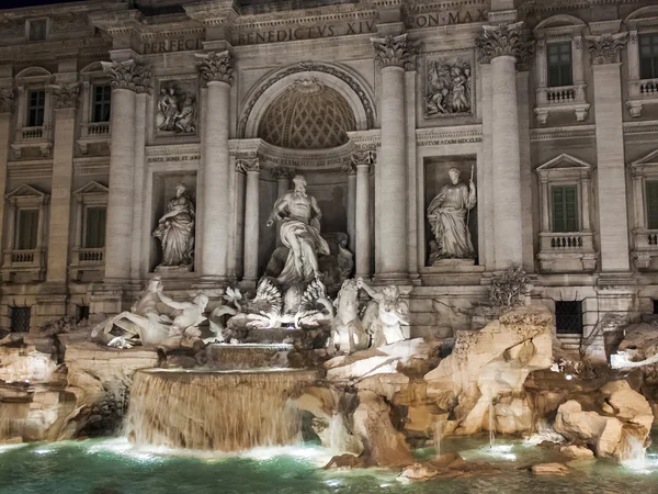 Rome, Italy, on February 25, 2010. Well-known fountain of Trevi. Fonyan Trevi - one of the most known sights of Rome