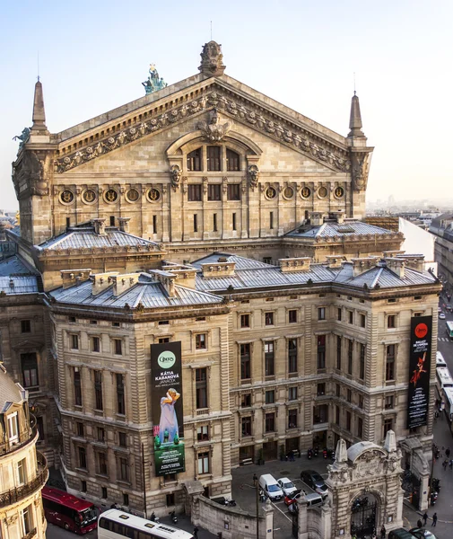 Paris, France, on March 26, 2011. Building of the Parisian opera theater Garnye\'s Opera.