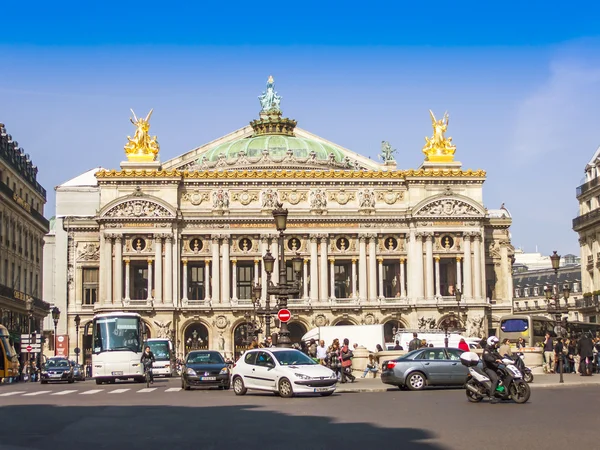 Paris, France, on March 26, 2011. Building of the Parisian opera theater Garnye\'s Opera.