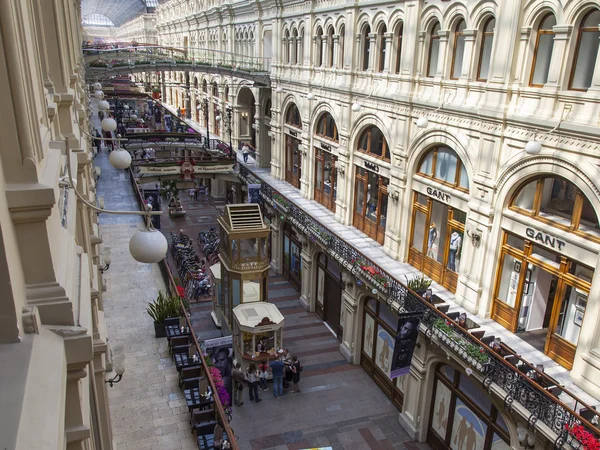 MOSCOW, RUSSIA, on JUNE 24, 2015. An interior of a trading floor of the GUM historical shop during summer sales