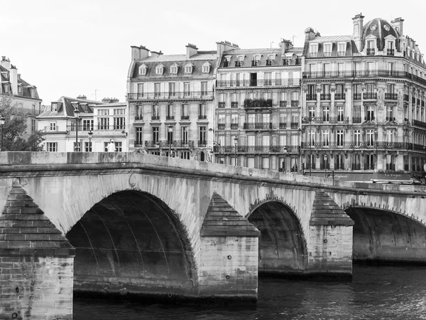 PARIS, FRANCE, on AUGUST 29, 2015. Bridge of kings (Pont Royal) of in Paris and Seine Embankment