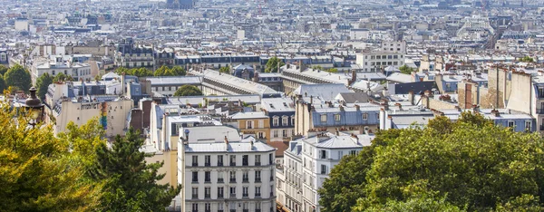 PARIS, FRANCE, on AUGUST 31, 2015. A view of the city from above from Montmartre