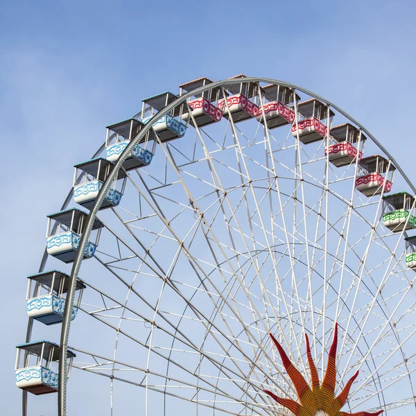 NICE, FRANCE, on JANUARY 7, 2016. A big wheel on a city square