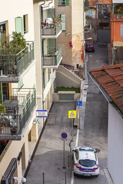 VILLEFRANCHE-SUR-MER, FRANTSIYA, on JANUARY 8, 2016. The typical village in the Maritime Alps. Villefranche-sur-Mer - one of numerous resorts of French riviera, the suburb of Nice