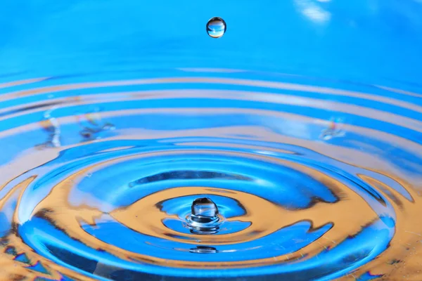 Blue- orange water drop