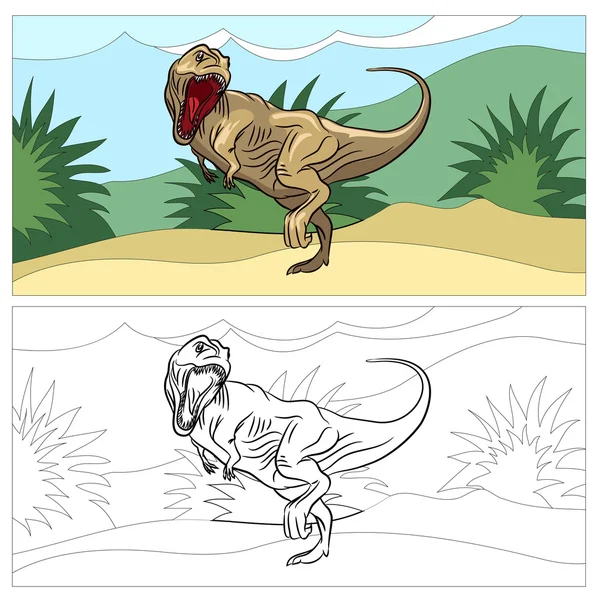 Dinosaur for coloring book