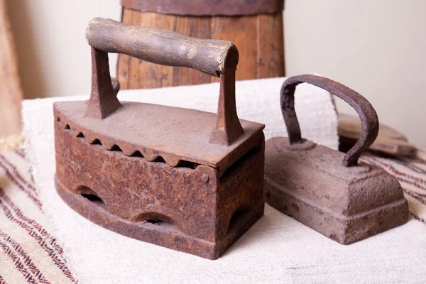 Old iron for ironing clothes