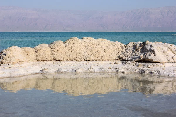 Deposits of mineral salts, Dead Sea, Israel