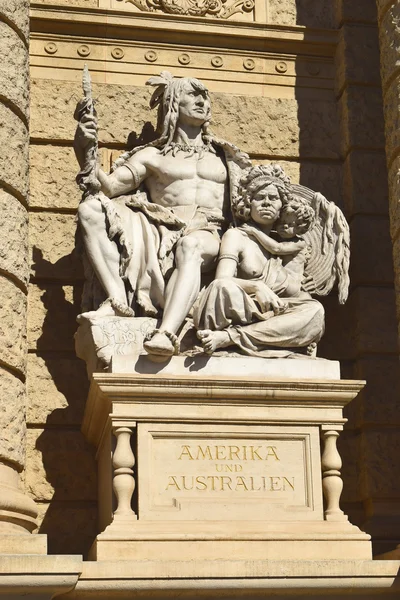 Statue of America and Australia, Natural History Museum in Vienna