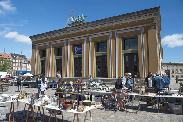 Flea Market in Copenhagen Thorvaldsen Square