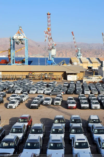 Cargo port and new cars for sale, Eilat, Israel