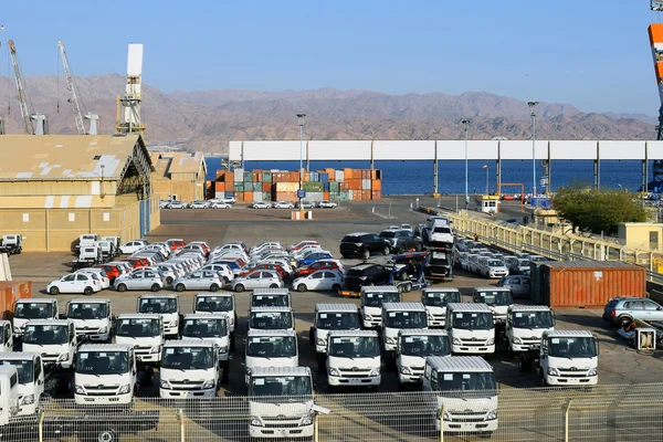 Cargo port and new cars for sale, Eilat, Israel