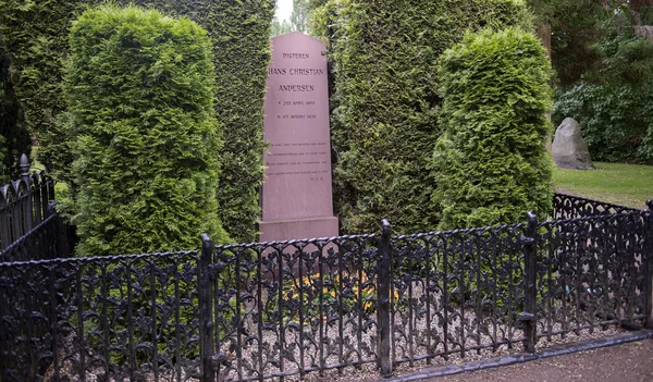 Grave of Hans Christian Andersen in Copenhagen, Denmark