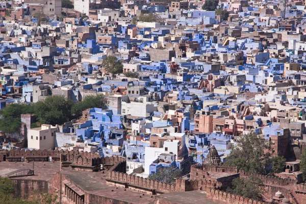 The Blue City of Jodhpur in Rajasthan, India.