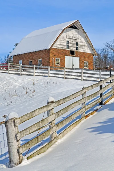 Snow Brick Barn