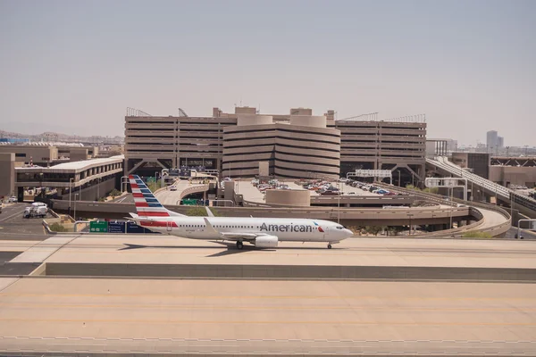 American Airlines parked at Phoenix SkyHarbor Airport.  May 28th 2016.