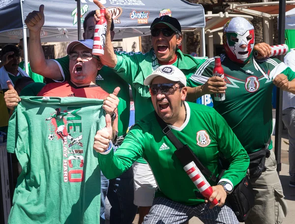Glendale,Westgate,Phoenix,Arizona,USA, Jun 5th,2016. Mexico vs Uruguay 2016 Copa America Centenario. Colorful Mexico fans outside stadium prior to game.