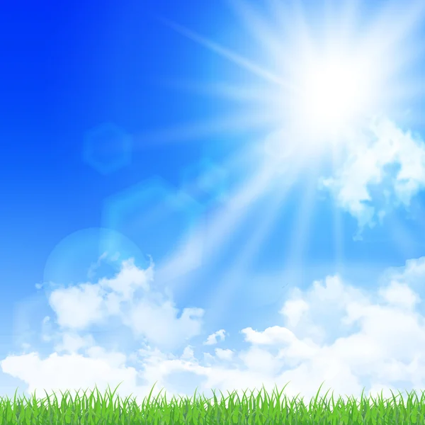 Sky summer landscape background