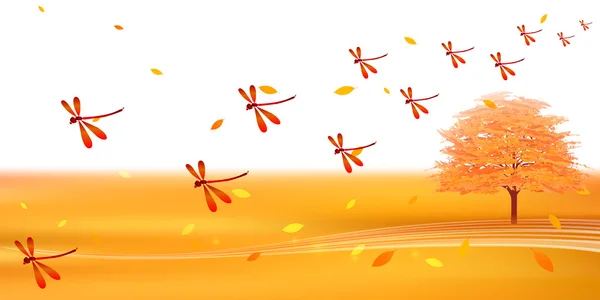 Autumn leaves landscape autumn background