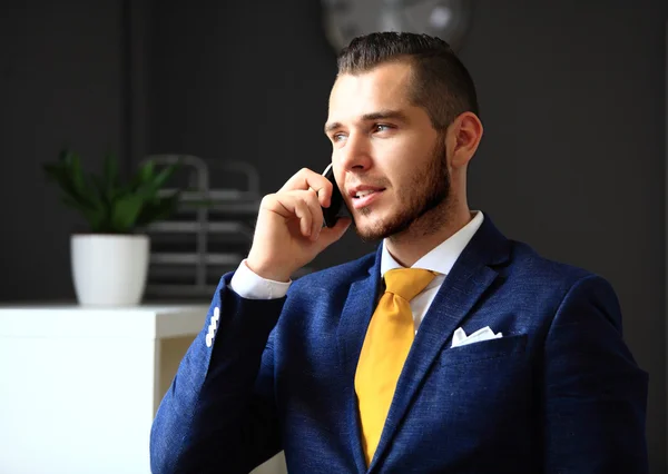 Businessman  speaking on the phone