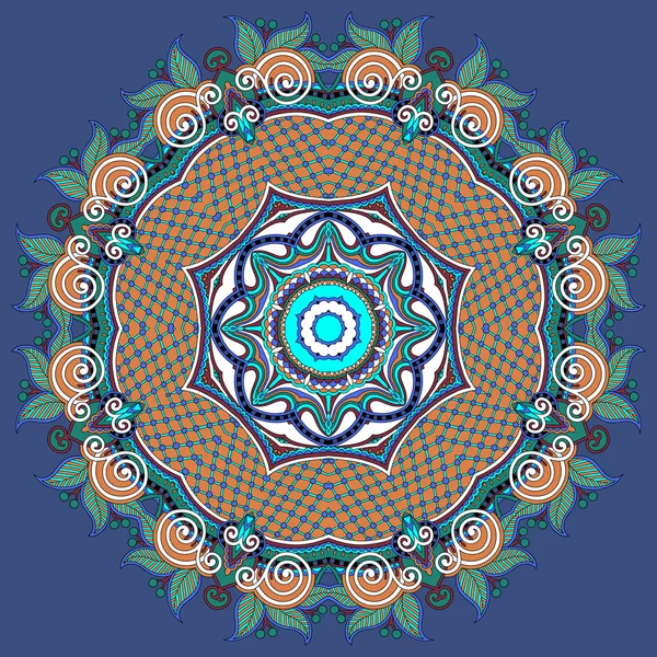 Circular decorative geometric pattern for yoga fashion design