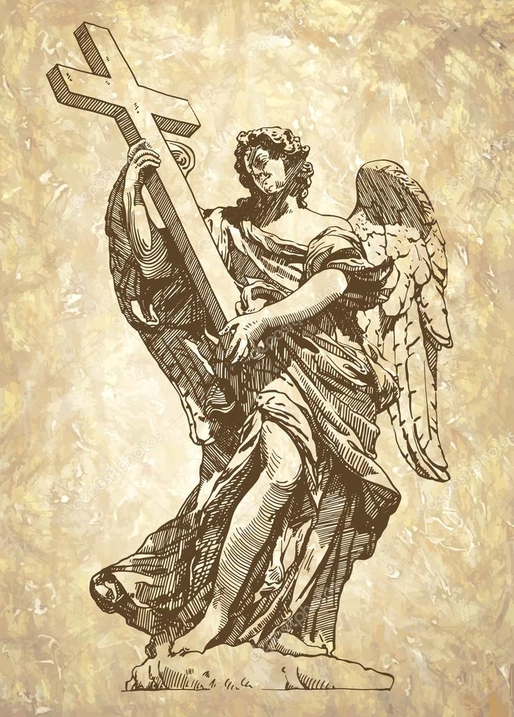 angel statue drawings angel statue drawings