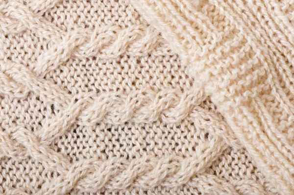 Knitted beige texture