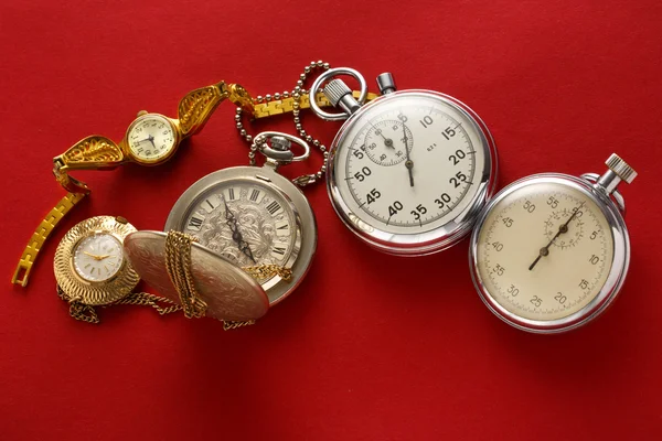 Pocket vintage watch and stopwatch