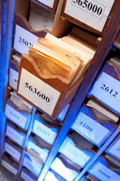 Drawer with business papers