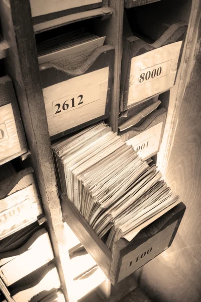 Drawer with business papers