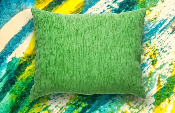 Soft blank green pillow