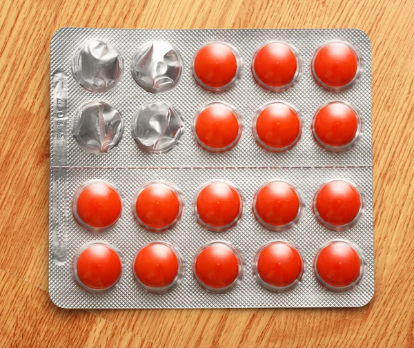 Tablets in plastic packing