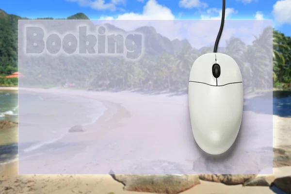 Computer mouse on blank background