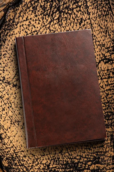 Brown closed book